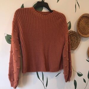 moon & madison dark dusty rose Knit Women's Sweater